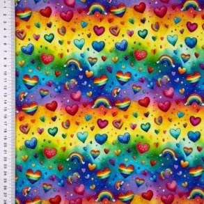 �kotex bomulds jersey, Rainbow love